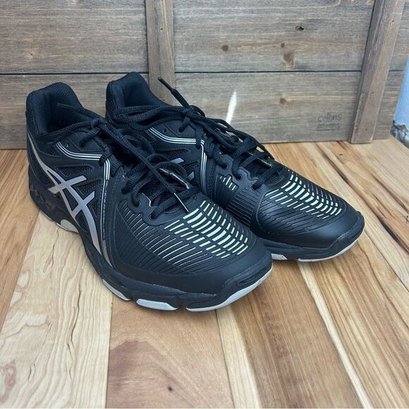 Asics Women’s Gel-Netburner Ballistic B557Y Black Volleyball Shoes Sz 12 - Picture 1 of 15